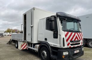 camion transport auto IVECO Eurocargo ML150E18 Gépszállító + műhelykocsi
