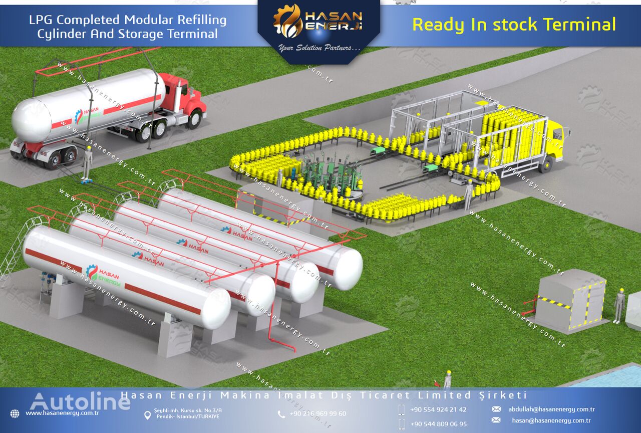 camion cisternă pentru transport GPL LPG Modular Refilling Plant Cylinder gas