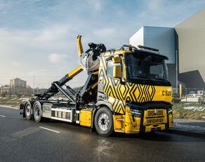 camion cu cârlig Renault C520 *6x2 *BRAND NEW !! *hook lift 24t + crane PALFINGER EPSILON