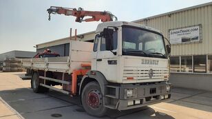 dropside camion RENAULT G 230 Manager Full Spring Crane Atlas 13m. Long