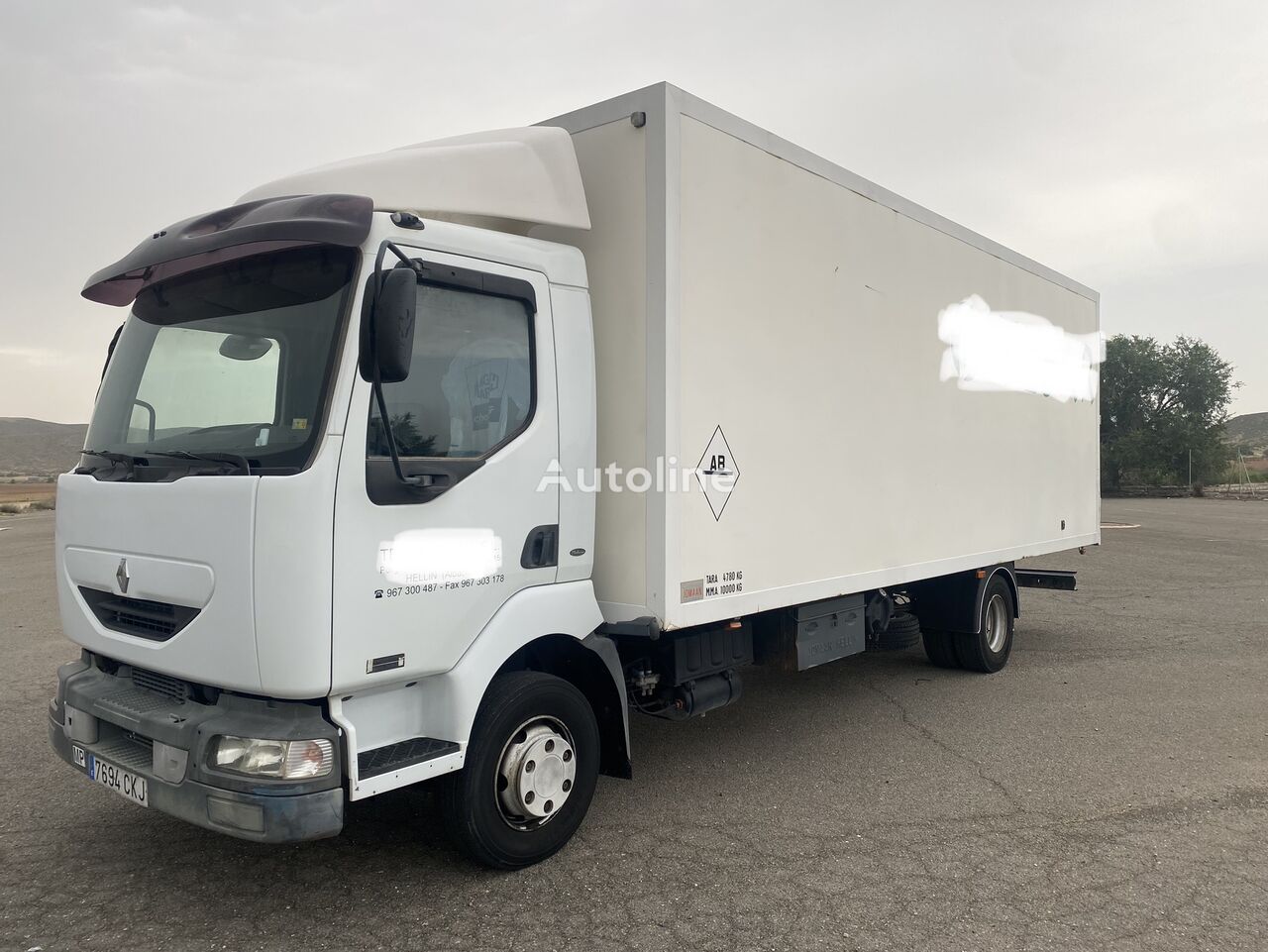 camion furgon Renault Midlum 180.10