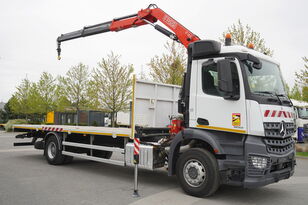 camion platformă Mercedes-Benz  Arocs 1833 HDS 4×2 E6 / Fassi F155A.0.22 E-Active crane / 20 pa