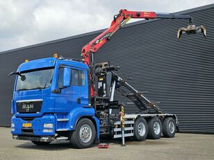 camion sistem de cablare MAN TGS 35.400 8x4-4 / PALFINGER Z CRANE + CONTAINER SYSTEM