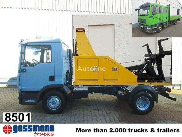 camion transport auto MAN TGL 8.180 4x2 BB, Falcom Hubbrille FAW 3000