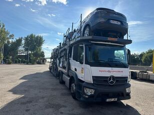 camion transport auto Mercedes-Benz 430 + remorcă transport auto