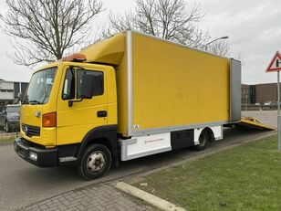 camion transport auto Nissan Atleon 140 Zárt járműszállító hydro platóval + CS