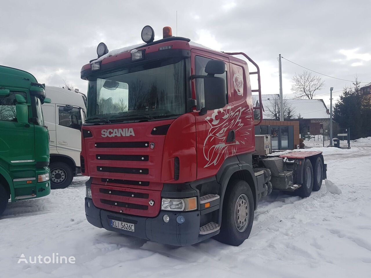 camion transport de lemne Scania R500