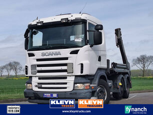 camion utilaj ridicare container gunoi Scania R420 6x2 manual retarder