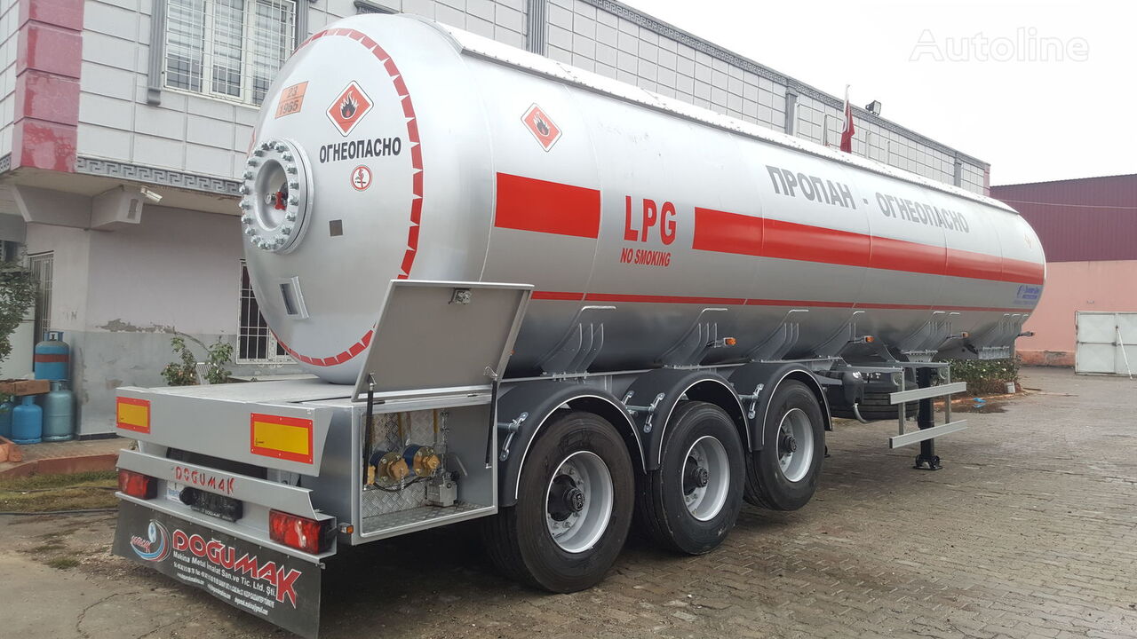 cisternă LPG Doğumak 45m3 LPG SEMI TRAILER TANKER WITH SUN PROTECTION nouă