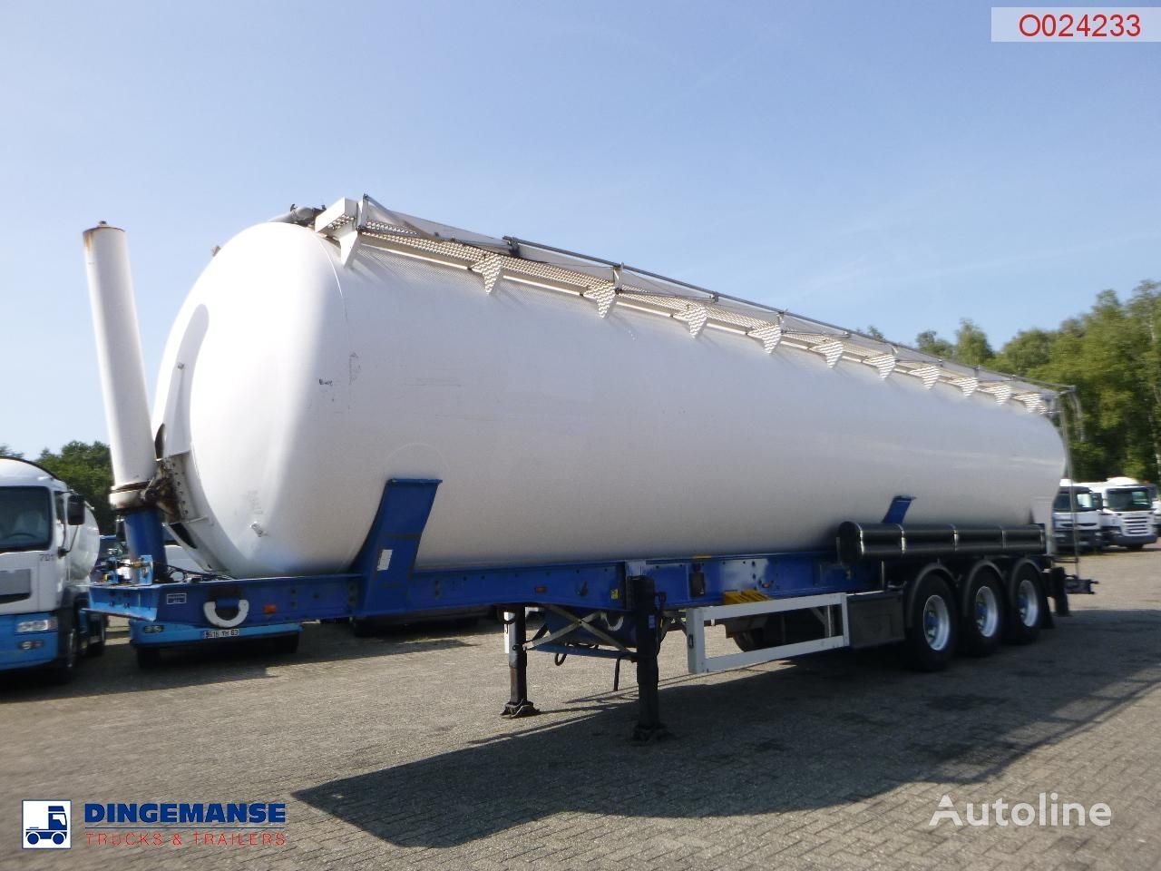 cisternă siloz Feldbinder Powder tank alu 63 m3 / 1 comp (tipping)