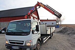 dropside camion Mitsubishi Fuso CANTER *crane HMF 340 K3 *MANUAL *PLATFORM 6m *FULL STEEL *VIDEO