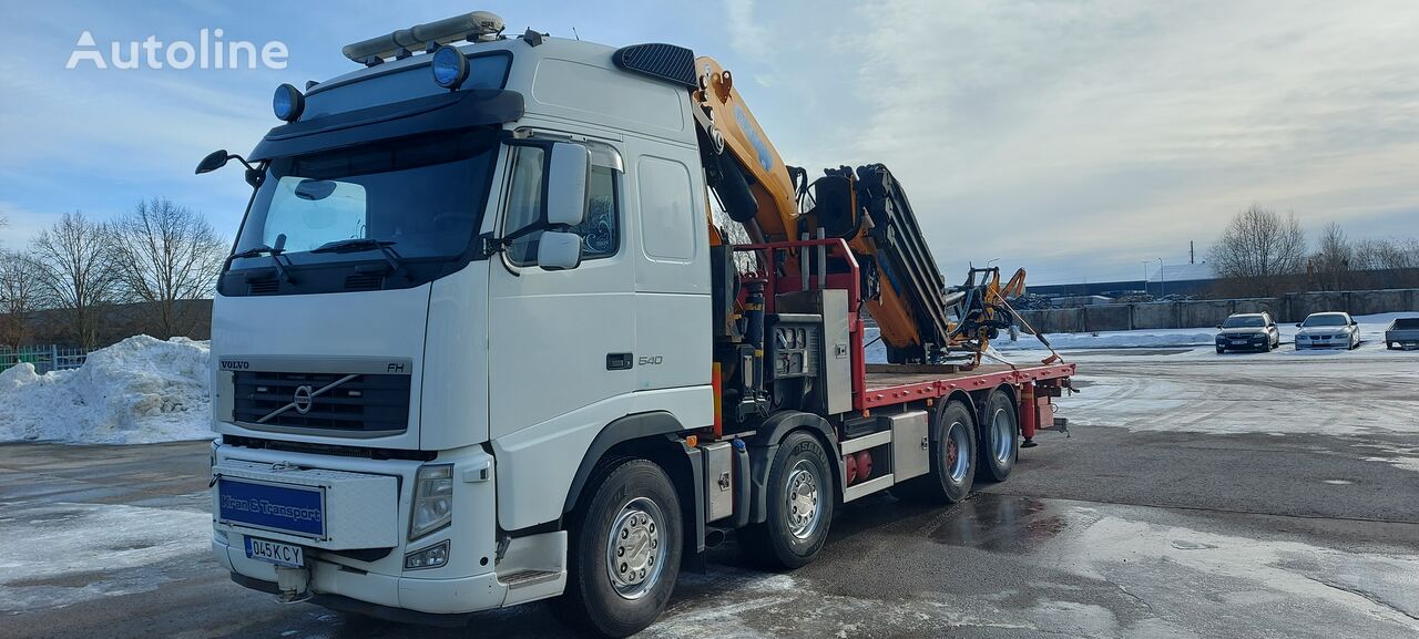 dropside camion Volvo FH 540 8x2; Effer 685 6S + JIB 6S