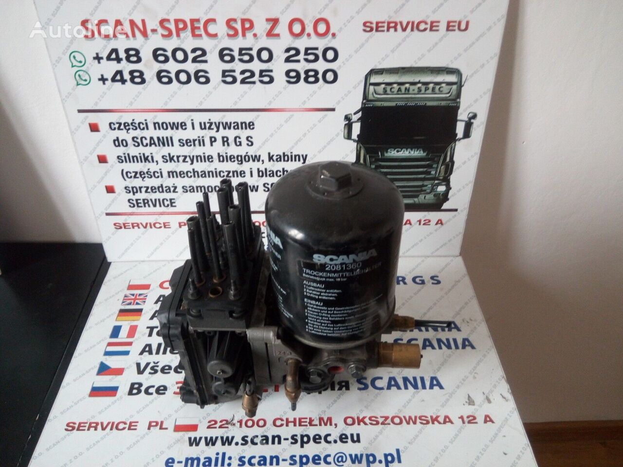 supapă pneumatică Scania OSUSZACZA APS SC1 pentru cap tractor Scania SERIE  R