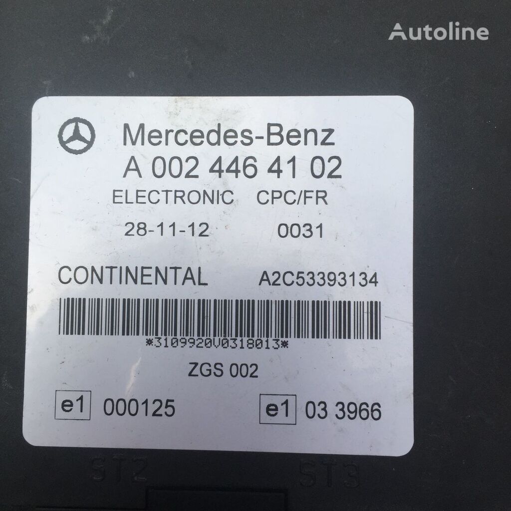 unitate de control Mercedes-Benz Actros, Atego, Axor FR parameter control unit, CPC1 control unit pentru cap tractor Mercedes-Benz Actros, Atego, Axor