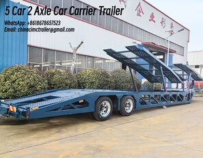 semiremorcă transport auto 5 Car 2 Axle Car Carrier Trailer for Sale in Tanzania nouă